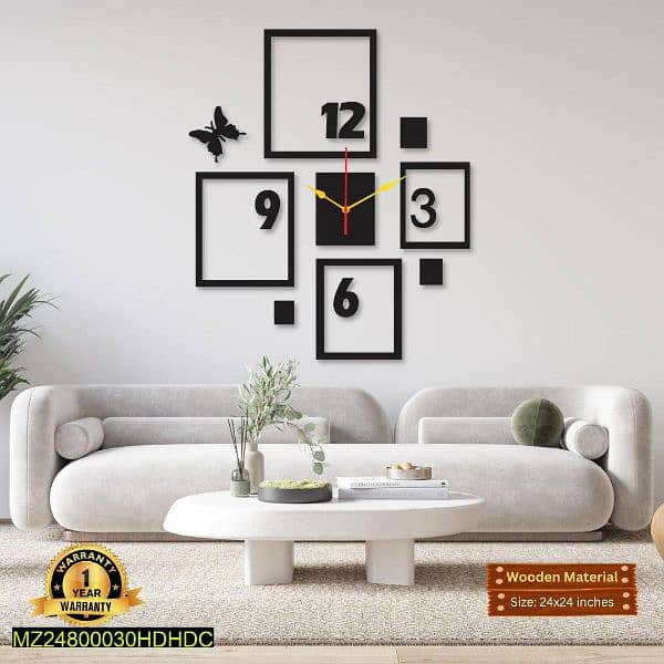 4 Frame Wall Clock  with free delivery available 0