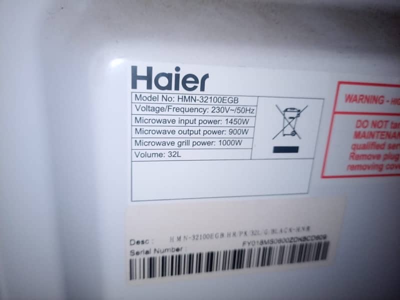 haier oven 1