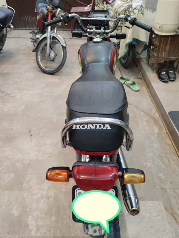 HONDA CD 70 model 2022 RED colour 10