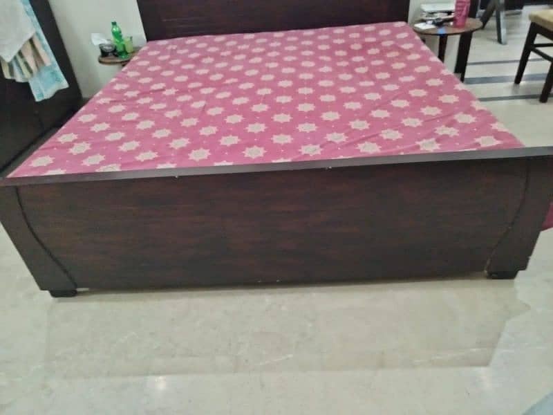 lasaani wooden double bed 2