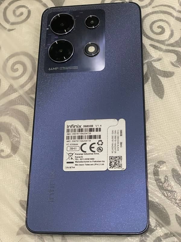 Infinix Note 30. . 8+8…256GB with box or charger 0