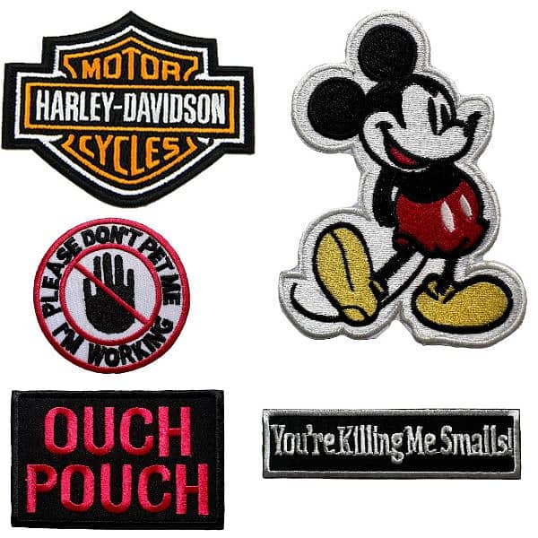 "Generic & Brand Embroidery Logo Patches - Sew-On, Iron-On, Velcro 10