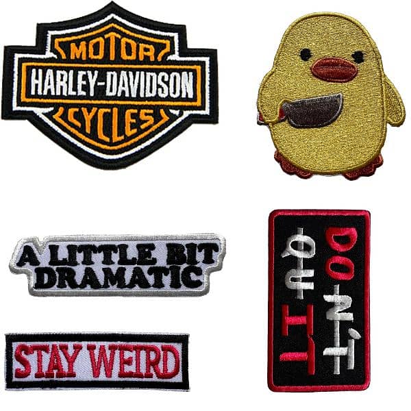 "Generic & Brand Embroidery Logo Patches - Sew-On, Iron-On, Velcro 12