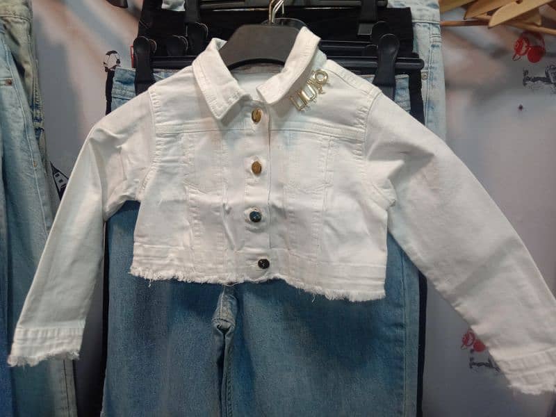 little girls white denim jacket 2