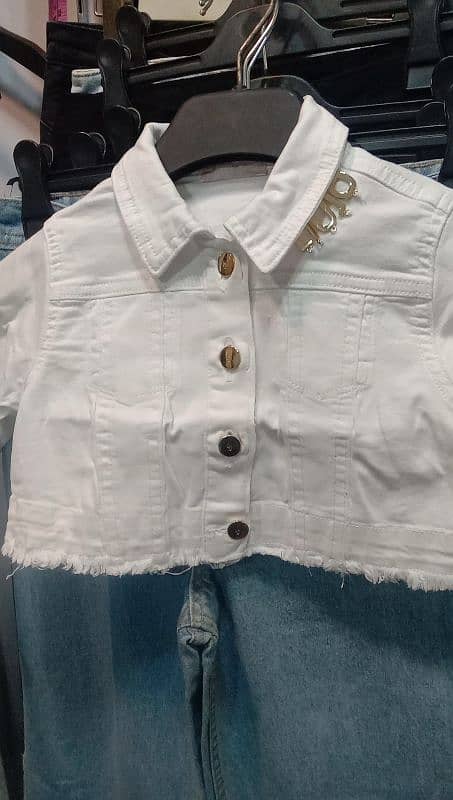 little girls white denim jacket 3