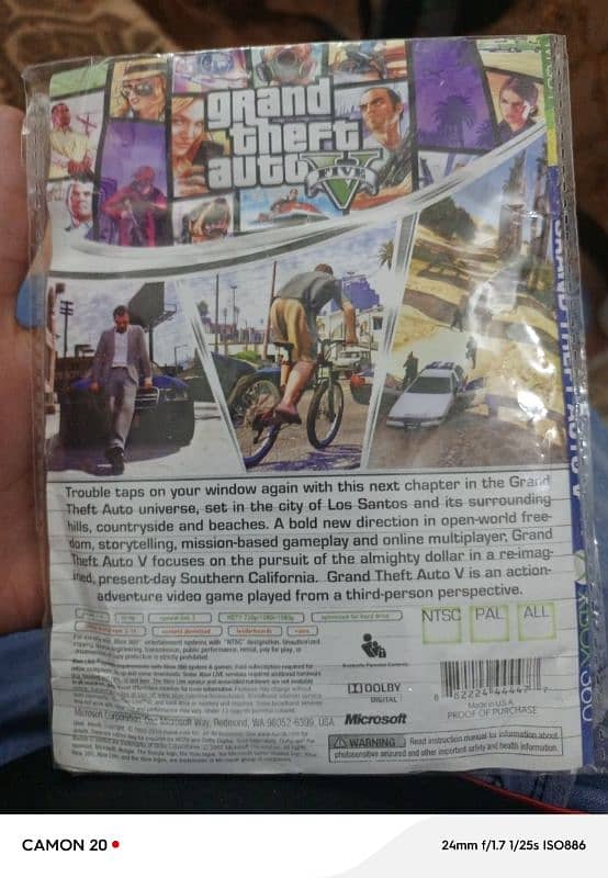 Gta 5 CD for Xbox 360  original disk 1