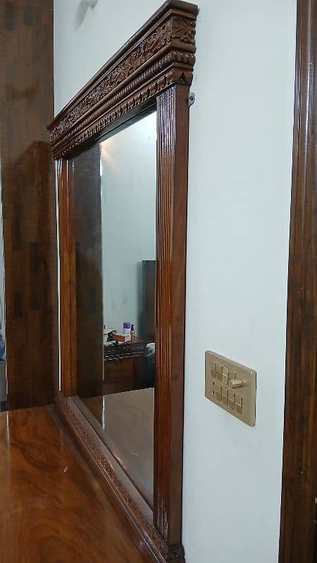 Wooden Bed, Side Table and Dressing Table. 13