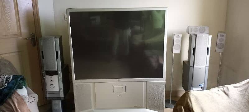 lg projection tv and Sony sound system 1