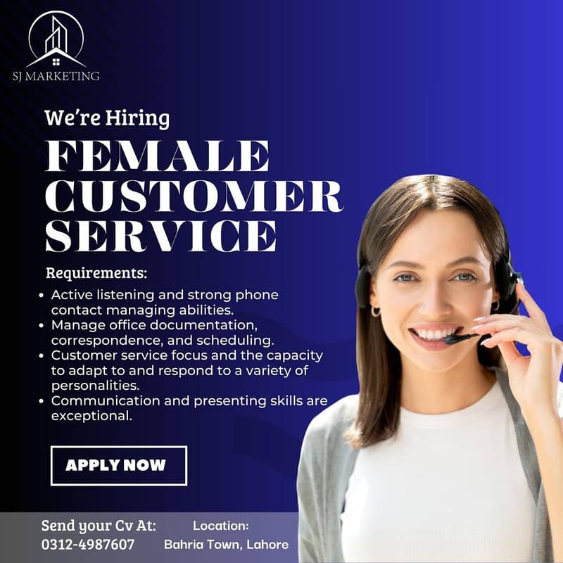 Customer Service Representative (Female) 0