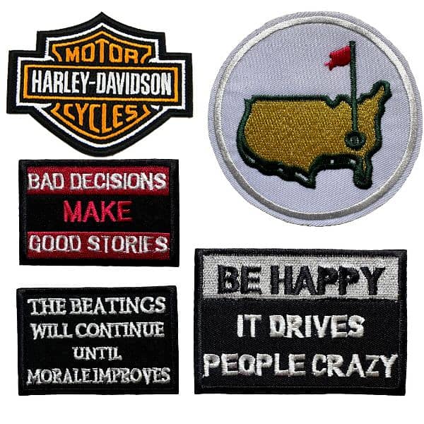 Generic & Brand Embroidery Patches - Sew-On, Iron-On, Velcro, logo 8