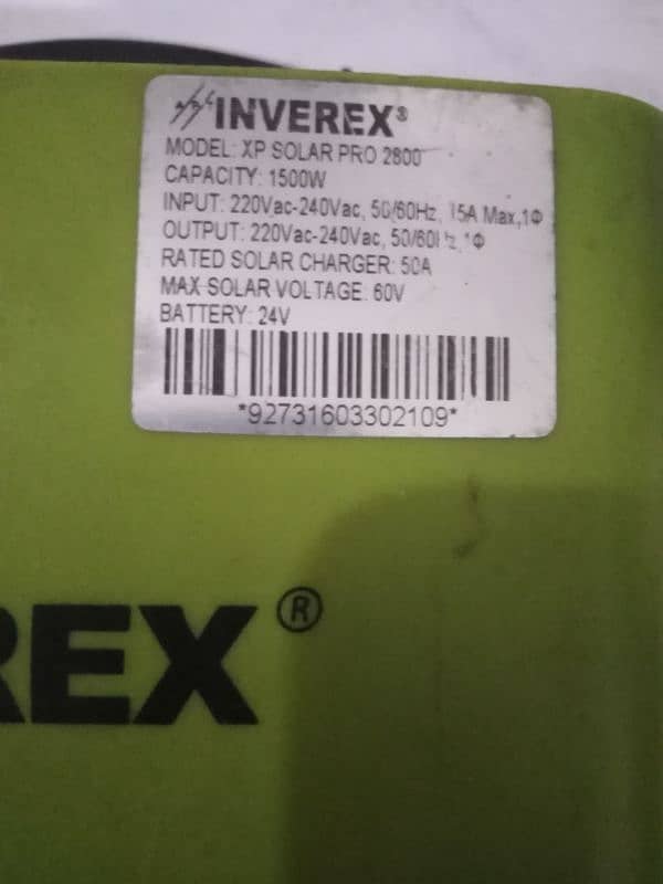 urgent sale inverex xp solar pro 2800 1500w 24v 1