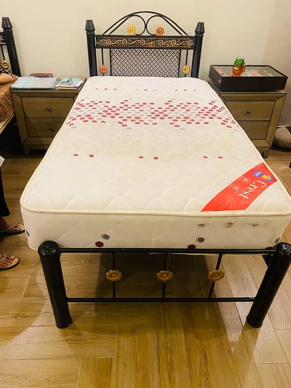 02 single bed with 10 inches mattress master co 2