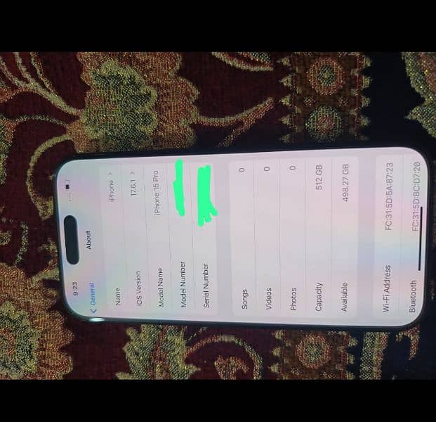 Iphone 15 Pro 512 GB PTA Approved Lush Condition 3