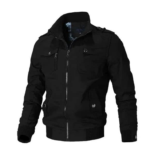 Canvas Fashion Stylish Winter Bomber Jacket For Men 2