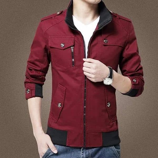 Canvas Fashion Stylish Winter Bomber Jacket For Men 3