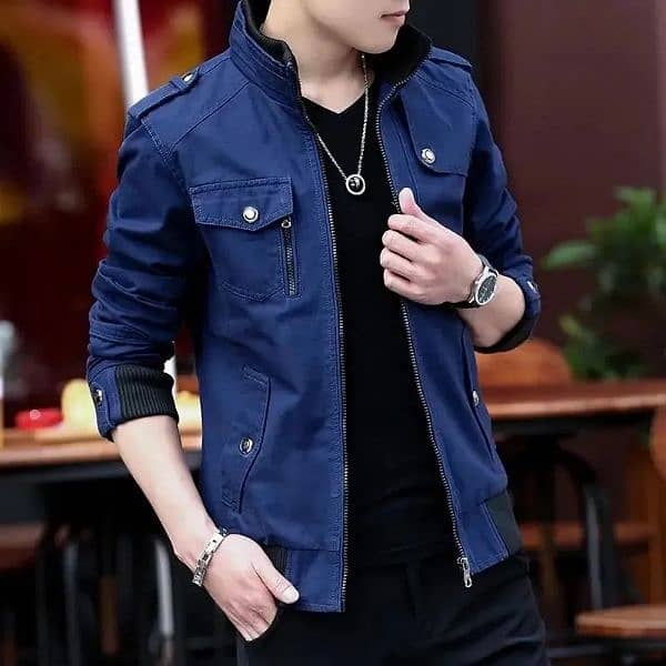 Canvas Fashion Stylish Winter Bomber Jacket For Men 5