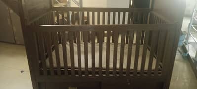 wooden cot