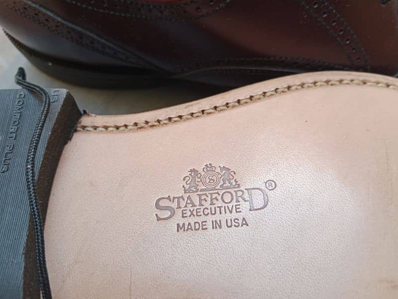 Brand New Stafford Executive Shoes, made in USA. 5