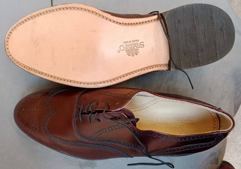 Brand New Stafford Executive Shoes, made in USA. 6