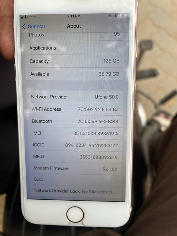 iphone 7 PTA approved 128 gb 7