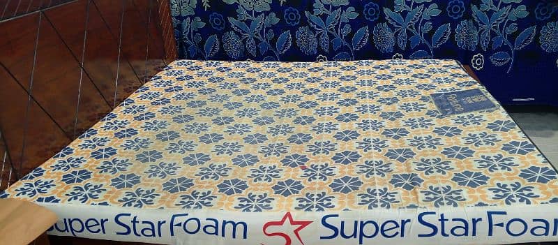 Super Star Double Bed sized Matres 1 year Used Urgent Sale 2