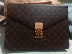 LOUIS VUITTON Monogram Porte Documents Senatur Briefcase