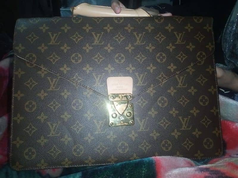 LOUIS VUITTON Monogram Porte Documents Senatur Briefcase 1