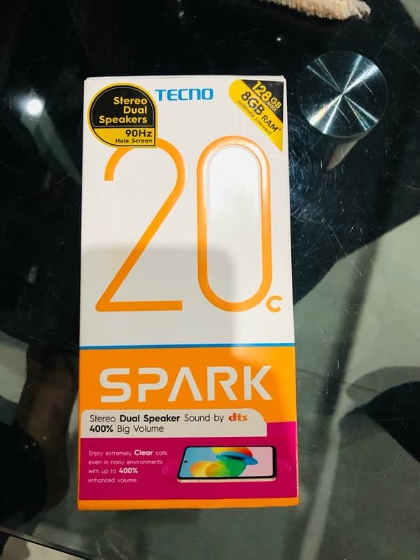 TECNO SPARK 20c 8/128 PTA APPROVED WITH BOX AND CHARGER 7