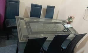 6 chairs dining table