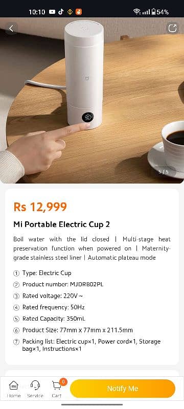 Mi Portable Electric Cup Series 2 0