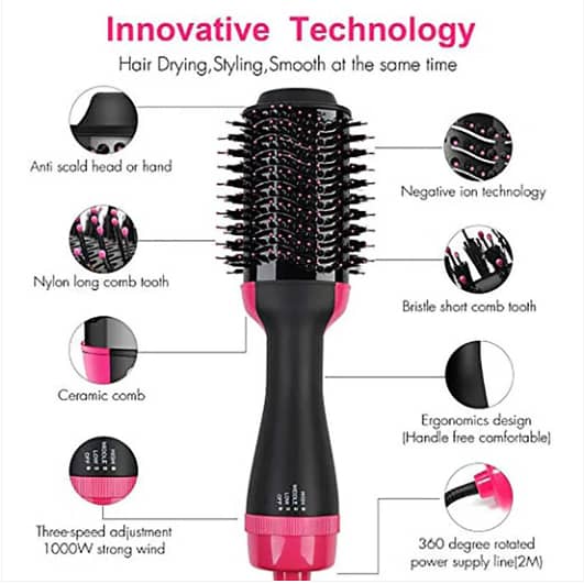 3 In 1 Hair Dryer Comb For Drying, Straightening, And Curling 4