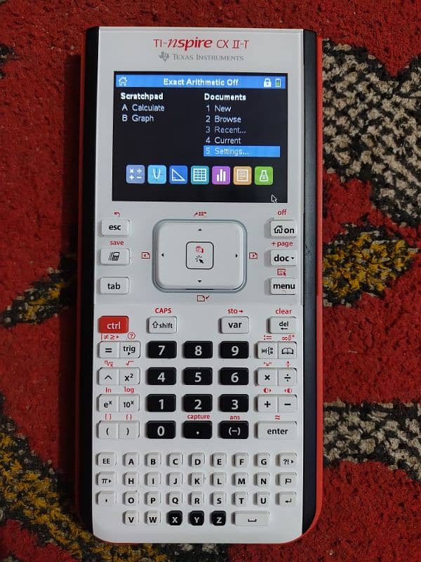 TEXAS INSTRUMENTS TI-NSPIRE CX2-T COLOUR GRAPHIC GRAPHING CALCULATOR 1