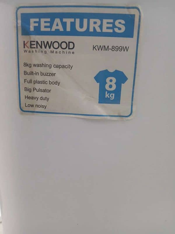 Kenwood semi automatic washing machine 3