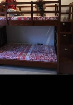 Bunk bed with 2 mattresses