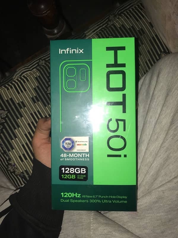 Infinix HOT 50i | 128+  6+6 | Box Packed Brand New | 120Hz display 1