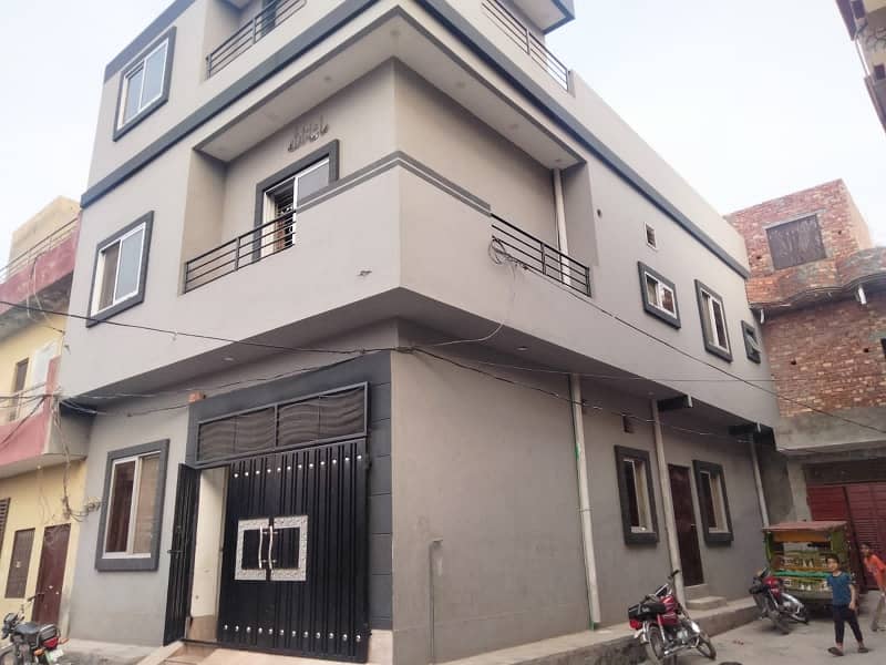 4 Marla Corner Double Storey House For Sale Sheraz Town 5 Bedroom With Attached Washroom Double Kitchen Drying Room Store TV Lounge 3 Meter Electricity Water Supply Sui Gas Available All Facility Available 1