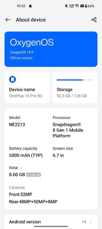 OnePlus 10 pro 8/128gb non pta 1