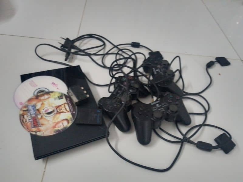 playstation 2 with 3 controller price is negotiable 6