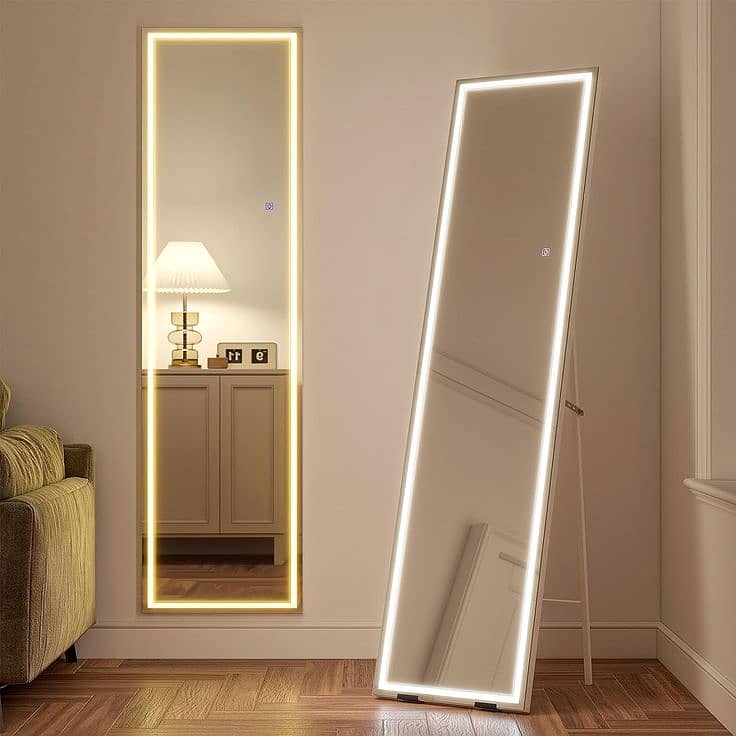 Modern Customizable Full-Size Floor mirror with free same day delivery 2