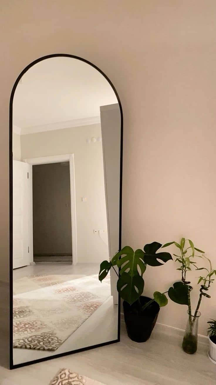 Modern Customizable Full-Size Floor mirror with free same day delivery 7