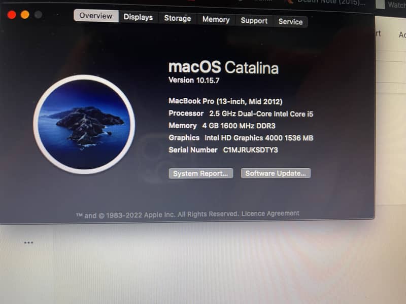 MacBook Pro i5 13-inch (Mid-2012)  in Perfect Condition 3