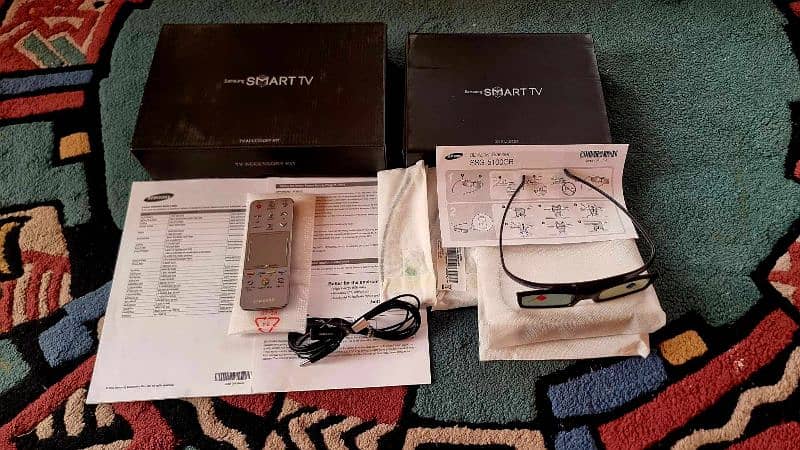 branded samsung 55inch smart TV camera camera mic 3d glasses 3