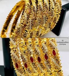 Golden bangles golden red bangles