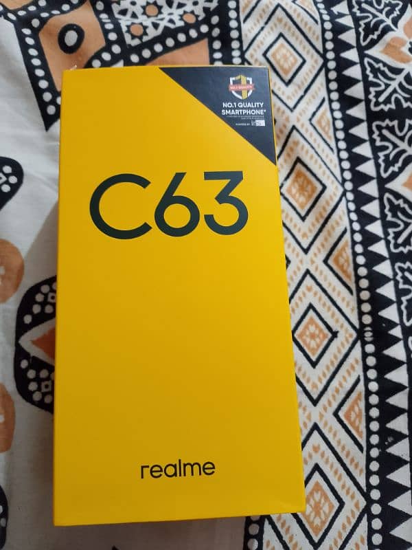 I am selling my new mobile realme c63 2