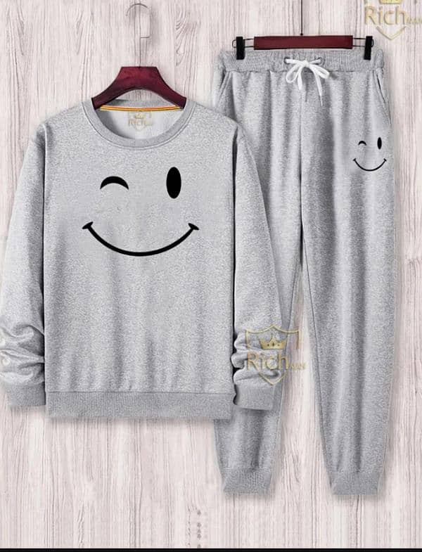 2 Pcs Men's Fleece Tracksuit 1