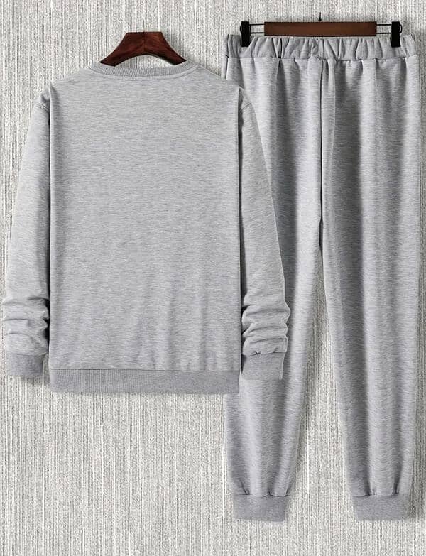 2 Pcs Men's Fleece Tracksuit 2