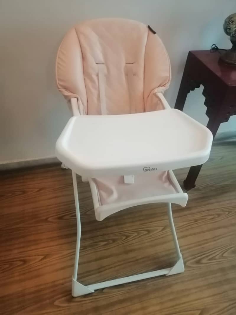 Tinnies Baby High Chair – Pink 1