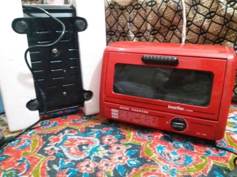 toaster oven smal size and hot plate electric chula 2 no cheze 6000 me 5