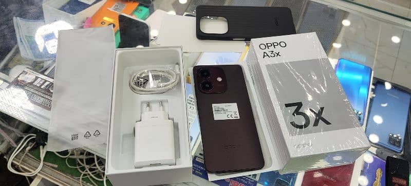 oppo a3x 4+4 64 gb 10 by 10 just 29500 fix price 4