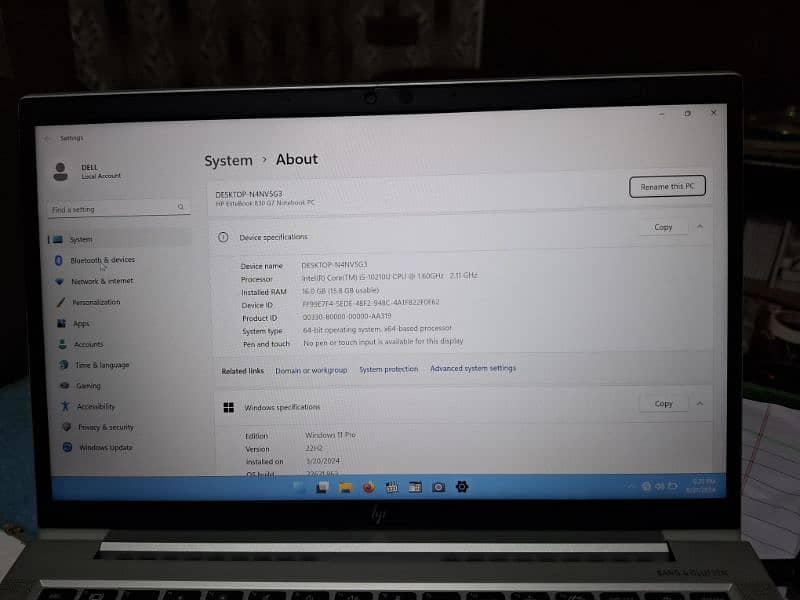HP elitebook 830 G7 Core i5 10th generation 2